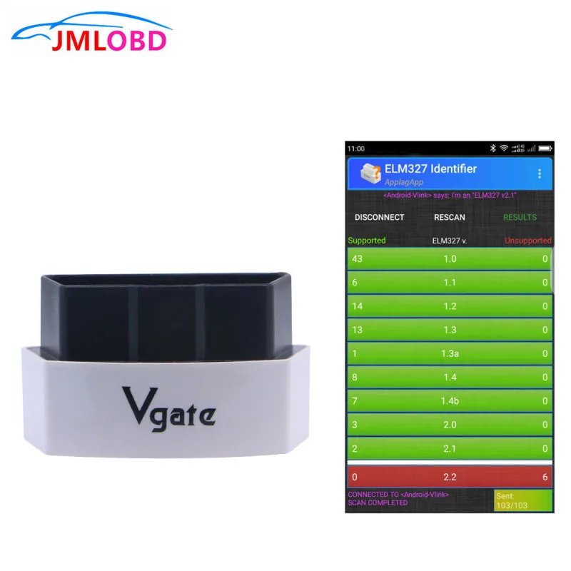 Original Vgate iCar3 Wifi version Elm327 Wifi Code Reader Support OBD2 Protocol Cars ELM 327 iCar3 wifi Scan for Android/ IOS/PC