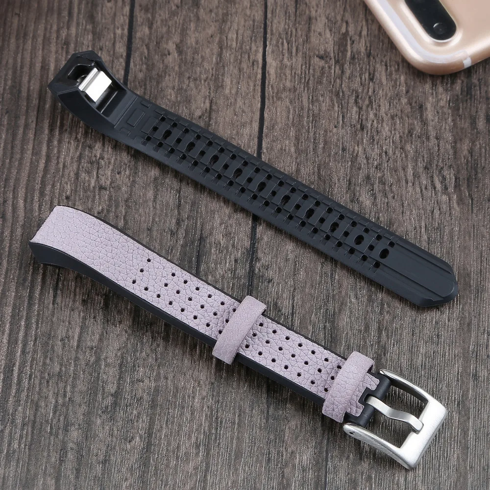 Joyozy натуральная кожа+ ТПУ часы ремешок Браслет Для Fitbit Alta/alta hr замена высокое качество Ремешки для наручных часов
