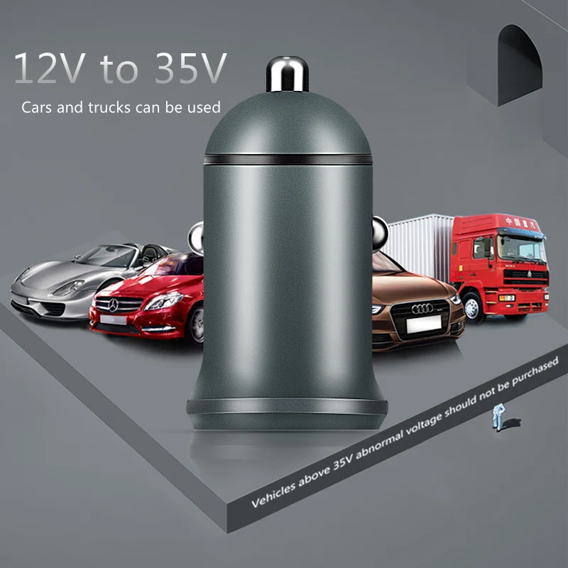 ! ACCEZZ двойное автомобильное зарядное устройство USB для быстрой зарядки 4.5A Huawei 4A OPPO
