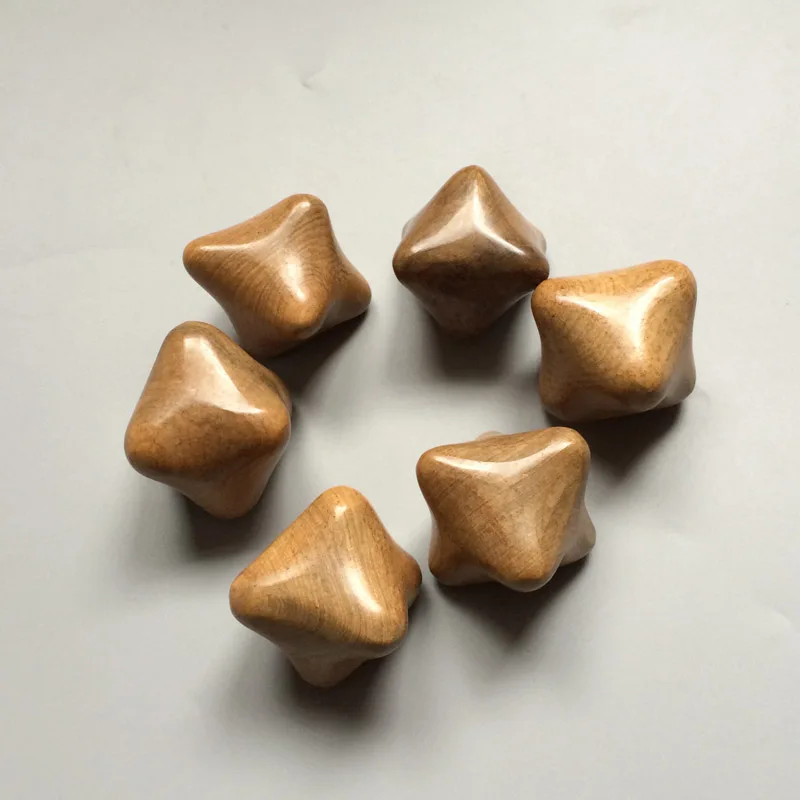 Шестигранный Деревянный Массажер для рук 2 шт. снятия стресса рефлексологический