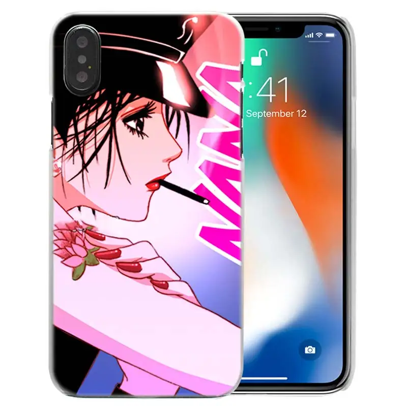 01 Чехол Nana аниме для iPhone XS Max XR X или 10 6 6S 7 7S 8 Plus 5S SE 5 4S 4 5C Жесткий пластиковый прозрачный PC Coque Capa чехол для телефона - Цвет: 01