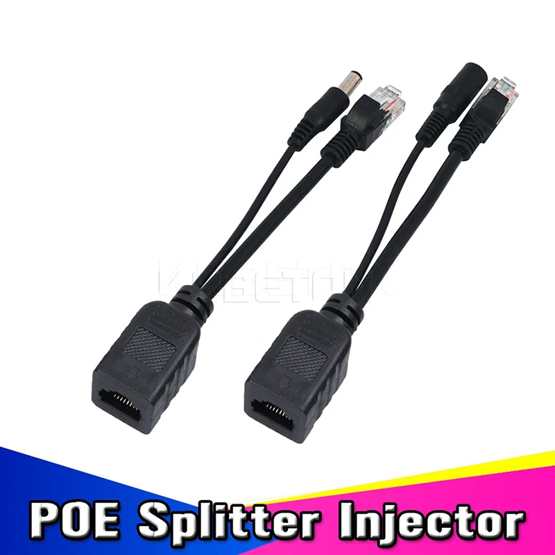 2 шт. экранированная лента POE кабеля Мощность Over Ethernet адаптер кабель сплиттер