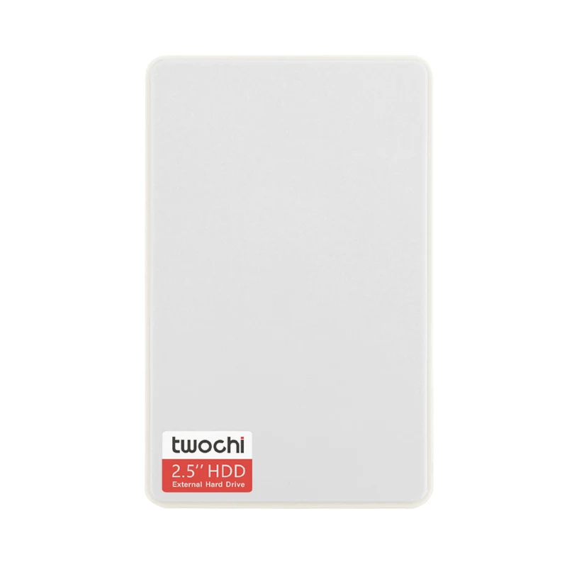 Стиль TWOCHI A1 5 цветов 2,5 ''внешний жесткий диск 250GB USB3.0 портативный HDD накопитель диск Plug and Play распродажа - Цвет: Белый