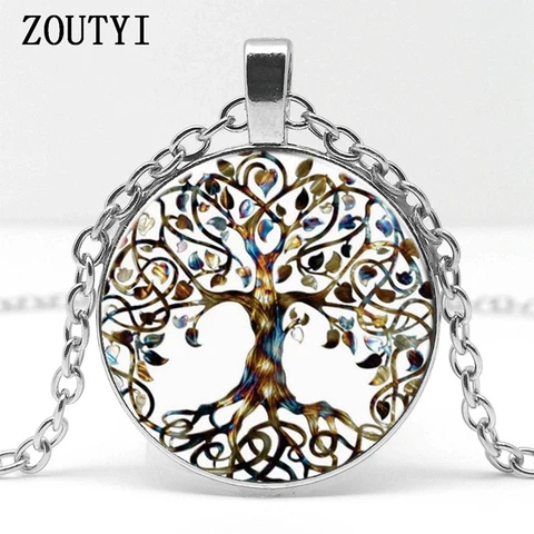 Кулон с рисунком дерева ZOUTYI