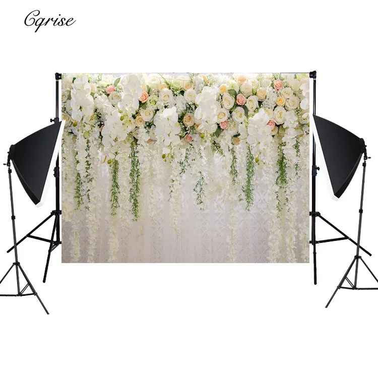 

Full Flower Photo Shoot Backdrops Married Wedding Background for Photography Studio Wedding Decoration 1.5x2.1m