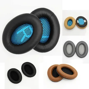 Сменные амбушюры из пены с эффектом памяти, кожаные амбушюры, амбушюры для наушников Bose QC2 QC15 QC25 AE2 AE2I