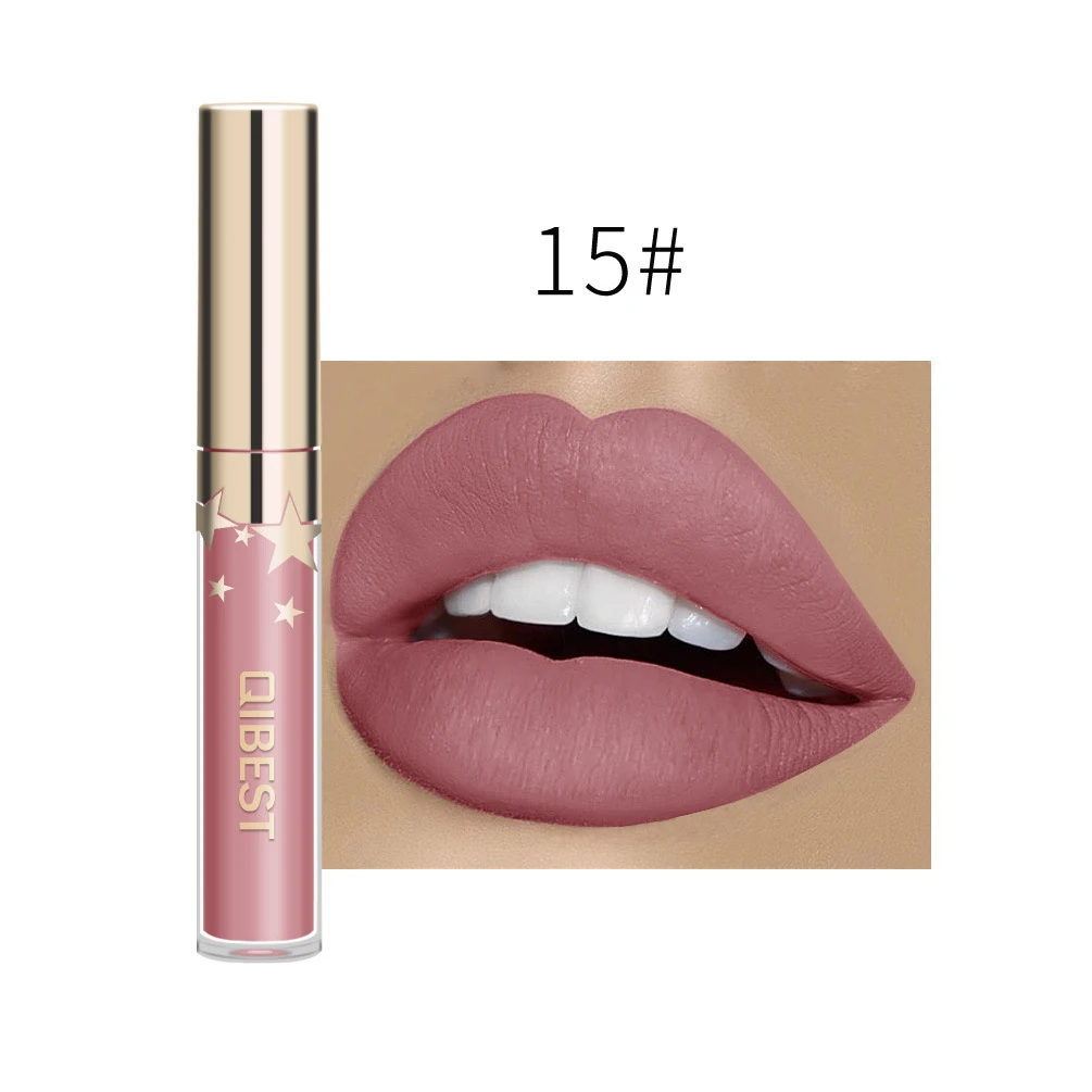 24 Color Matte Lip Gloss Waterproof Long Lasting Liquid Lipstick Makeup Lipgloss Girl Make Up Nude Red Purple Tint Lips Glosses |
