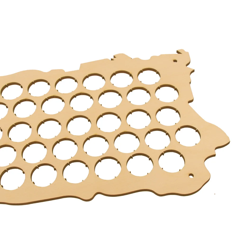 Настенная пивная Кепка карта Пуэрто Рико деревянная демонстрационная доска