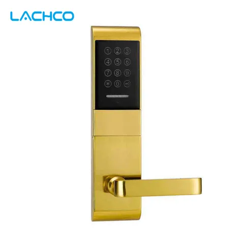 Электрический дверной замок LACHCO, сенсорный экран, пароль, карта, ключ, цифровой код, электронный замок, умный вход l16078sc