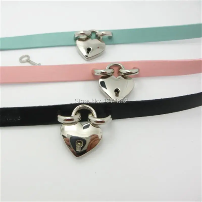 Харадзюку сексуальный панк Рок эмо сердце замок чокер ручной работы кожаный Сейф