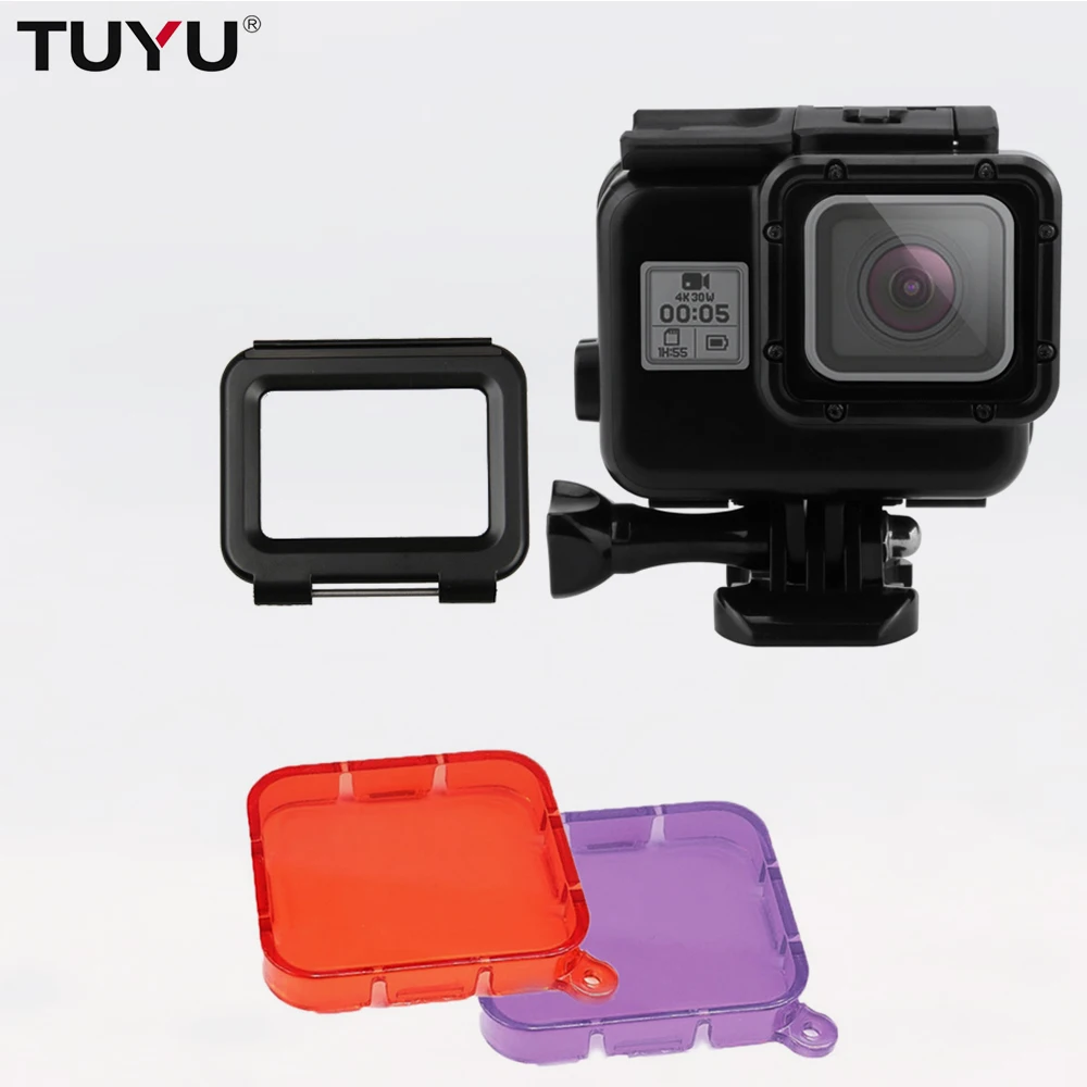 TUYU Gopro водонепроницаемый защитный корпус чехол для дайвинга Hero 7 6 5 Аксессуары 45 м
