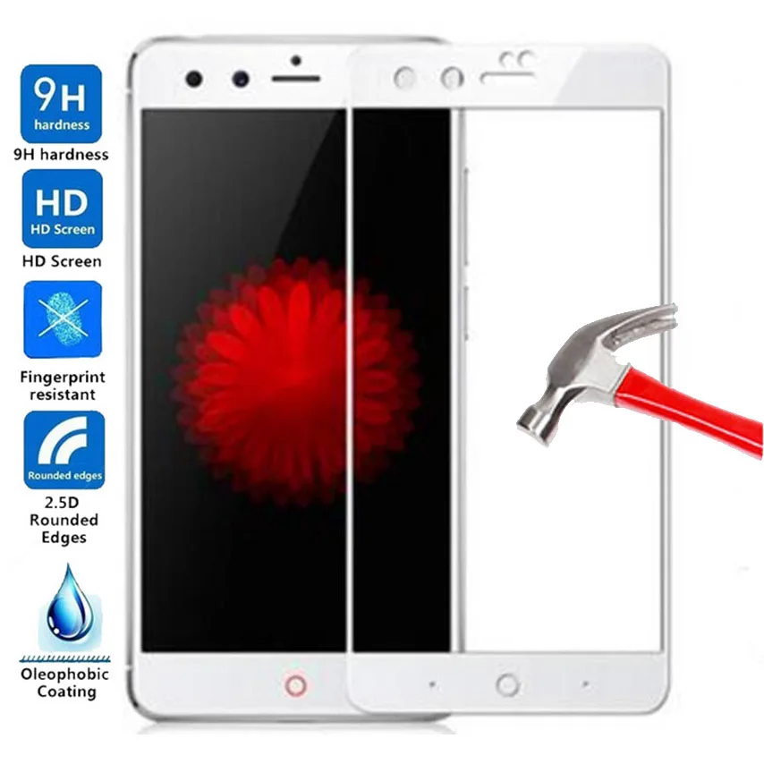 Закаленное стекло для ZTE nubia Z11 Mini защита экрана полное покрытие Противоударная