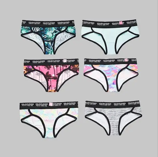 Женское нижнее белье pholeey элегантные хлопковые трусы с модным принтом на осень и