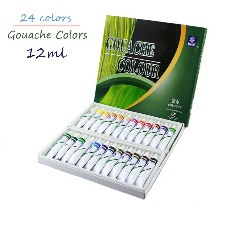 12 Colors Marie's Gouache Paint 5ML Set DIY Watercolor Paintcolor Glass Wall Stone Art Painting Drawing Tools Watercolors|gouache paint|watercolor