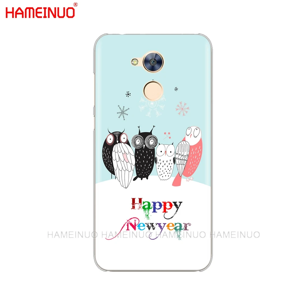 HAMEINUO милый сова Рождество Зима год чехол для телефона huawei Honor 10 V10 4A 5A 6A 7A 6C 6X7X8 9 LITE - Цвет: 43252