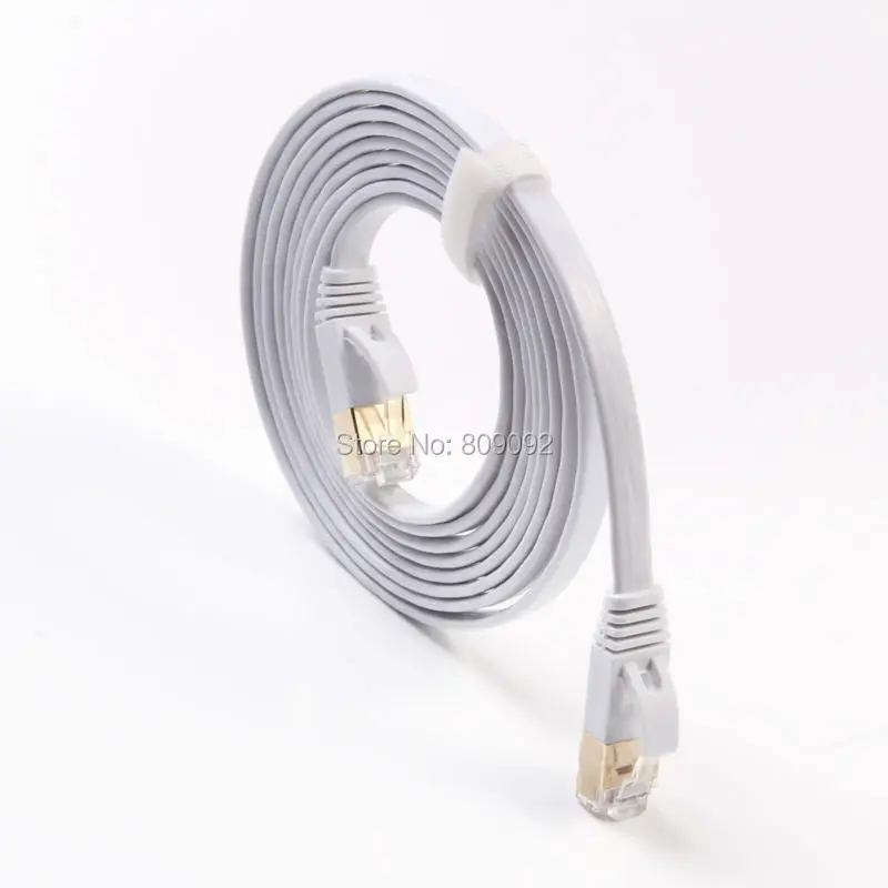 Высокоскоростной сетевой кабель 15 м/20 м/25 м/30 м Ethernet-кабель Cat7 RJ45 м/м тонкий