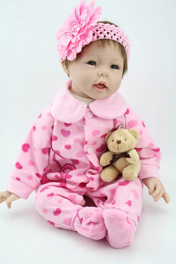 NPK, 22 дюйма, силиконовая Кукла Reborn Babies, Bonecas Princesas, Реалистичная кукла для девочек, игрушки, стиль жизни, рождественский подарок