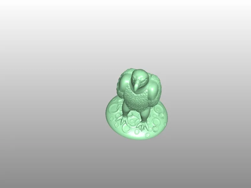 3d модель статуя орла фигурка для маршрутизатора с ЧПУ гравировка Artcam Aspire type 3 STL