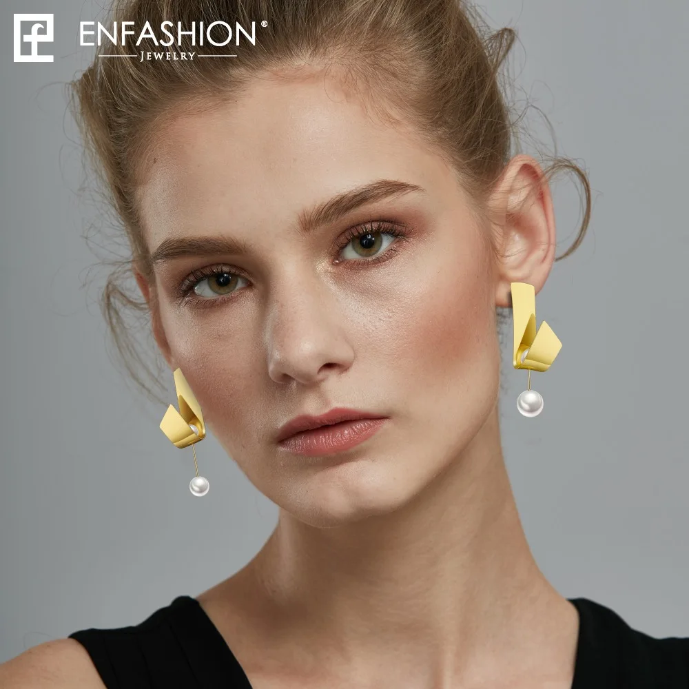 Enfashion гибкие жемчужные серьги висячие для женщин модные ювелирные изделия