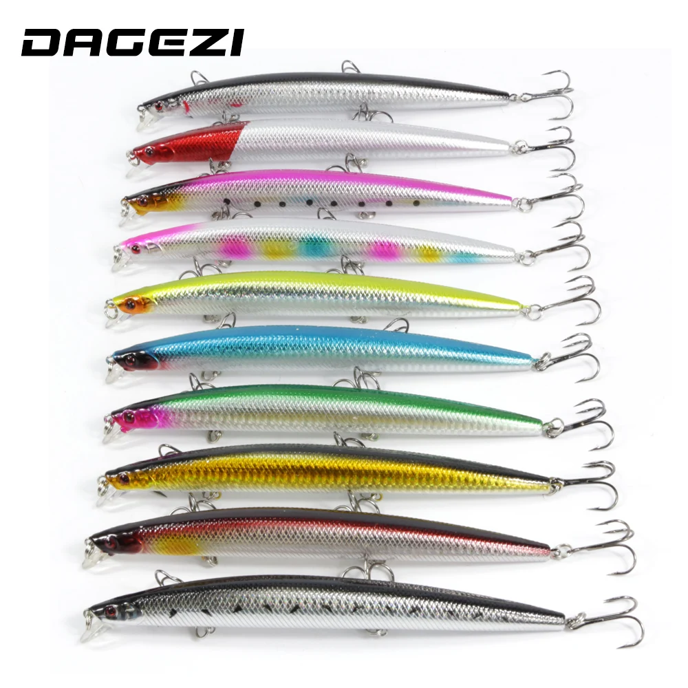 Рыболовная приманка DAGEZI Super Big 10 шт./лот 18 см/23 г жесткая искусственные приманки