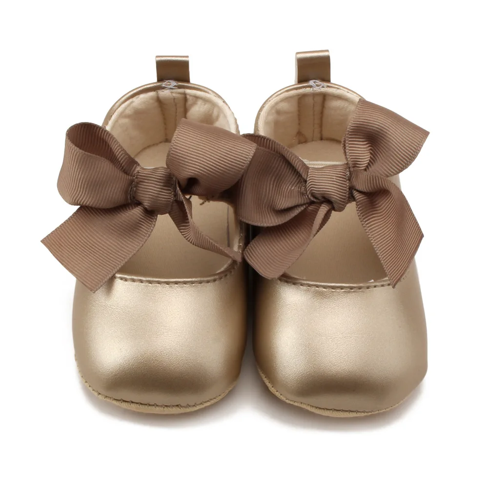 Классические повседневные туфли Bebe однотонные детские для кроватки малышей