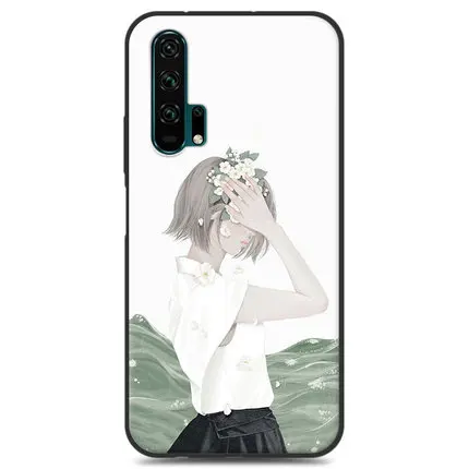 A6 Чехол-бампер для huawei Honor 20 Pro, чехол YAL-AL00 девочки, цветок, мягкий силиконовый чехол из ТПУ для телефона huawei Honor 20Pro, задний чехол s - Цвет: A6