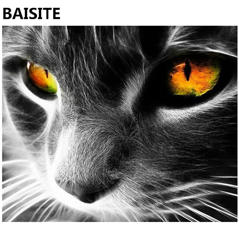BAISITE Безрамное DIY картина маслом картины по номерам на холсте настенные искусство