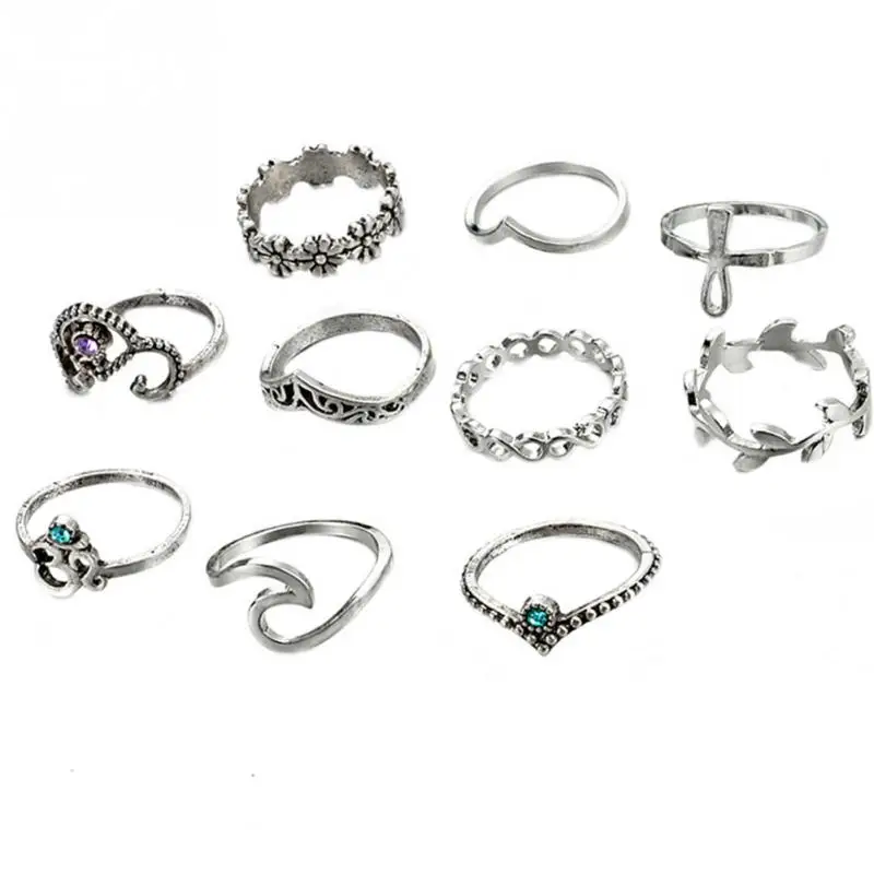 Женское Винтажное кольцо на палец в форме цветка|Кольца| |