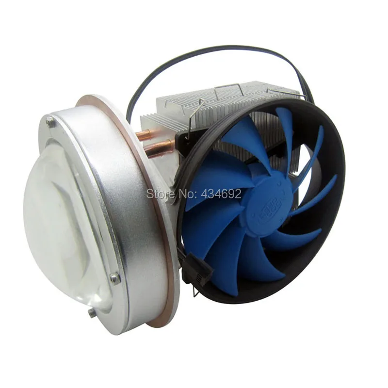 DC12V высокое Мощность 100 W-150 W привело радиатор вентилятора+ 100 мм 120 уровневые светодиодные линзы комплект для высокое Мощность светодиодные лампы освещения
