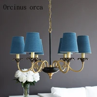 european style modern simple copper chandeliers idyllic mediterranean style atmosphere bedroom living room lamp postage free