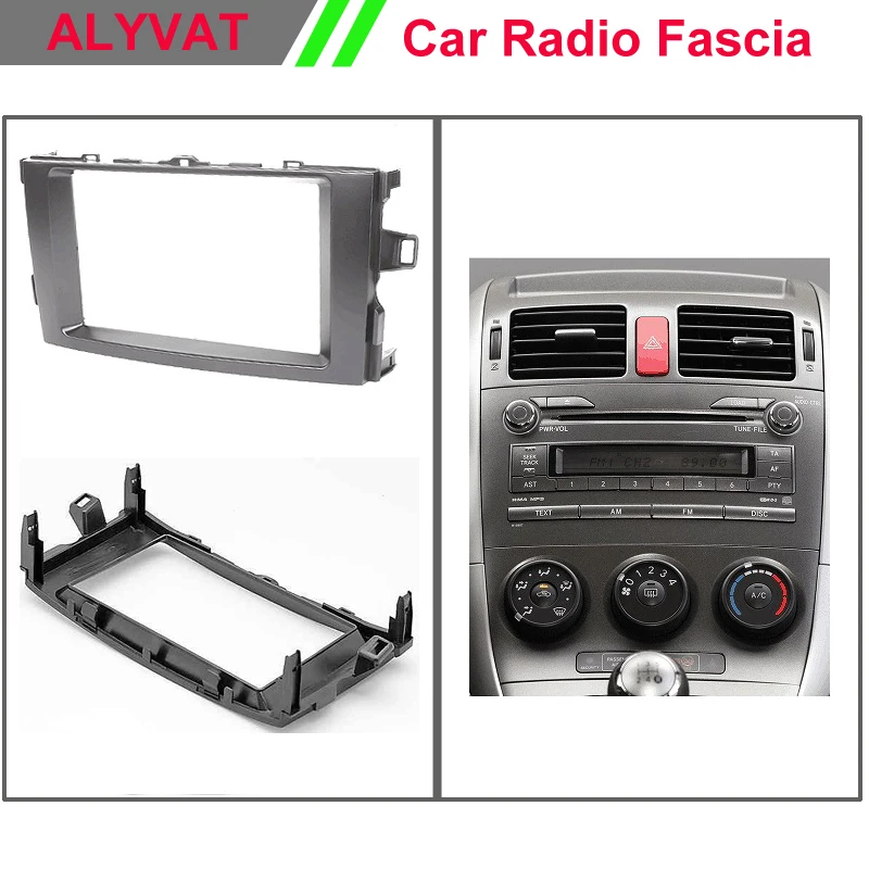 Facia face dash установочный комплект для TOYOTA Auris 2006 2012 Стерео фасции Dash CD Комплект