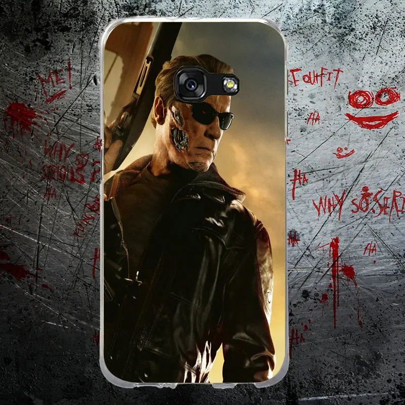 Мягкий ТПУ чехол для телефона Samsung Note 2 3 4 5 8 HTC One U11 M7 M8 M9 M10 A9 E9 Plus Fashoin Movie Terminator |