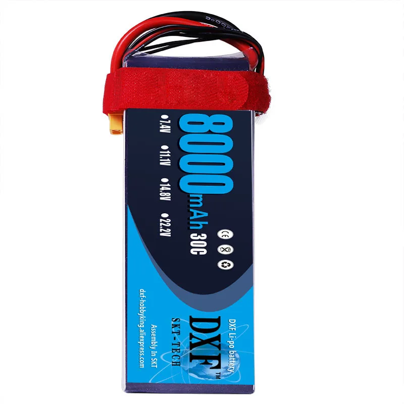 Аккумулятор Lipo хорошего качества DXF 14 8 в 8000 мАч 30C 60C аккумулятор ру для самолета