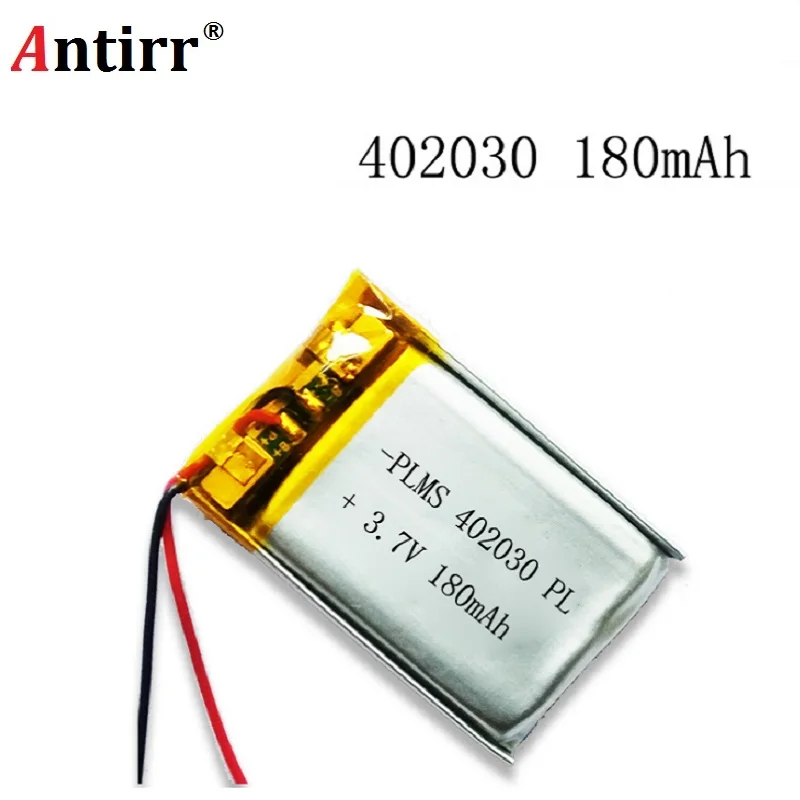 Полимерная литиевая батарея 3 7 V 402030 042030 180mah может быть настроена оптом CE FCC ROHS MSDS