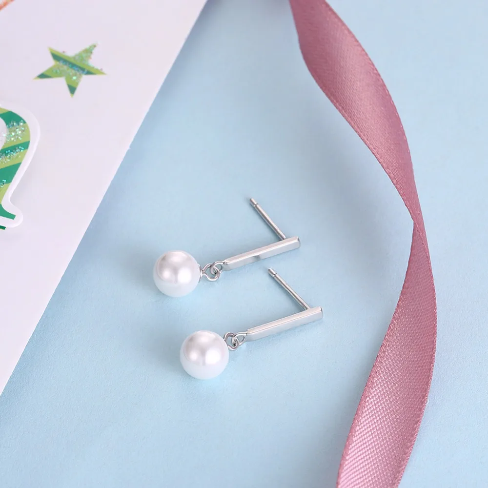 Для женщин ювелирной моды очарование серьги 100% стерлингового серебра 925 7 мм