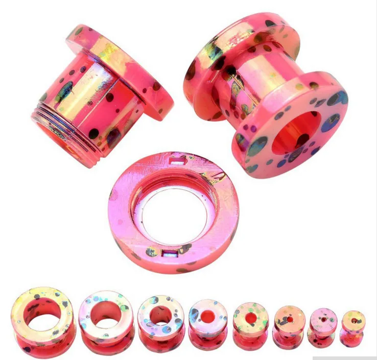 Акриловые серьги вкладыши с 3D принтом 2 12 мм|jewelry piercing|earring gaugesear gauges |