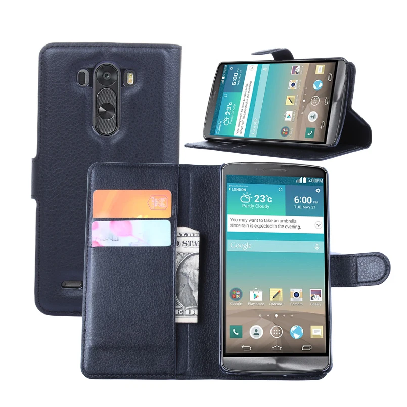 Оригинальный из искусственной кожи чехол бумажник для LG G3 сумка телефона с