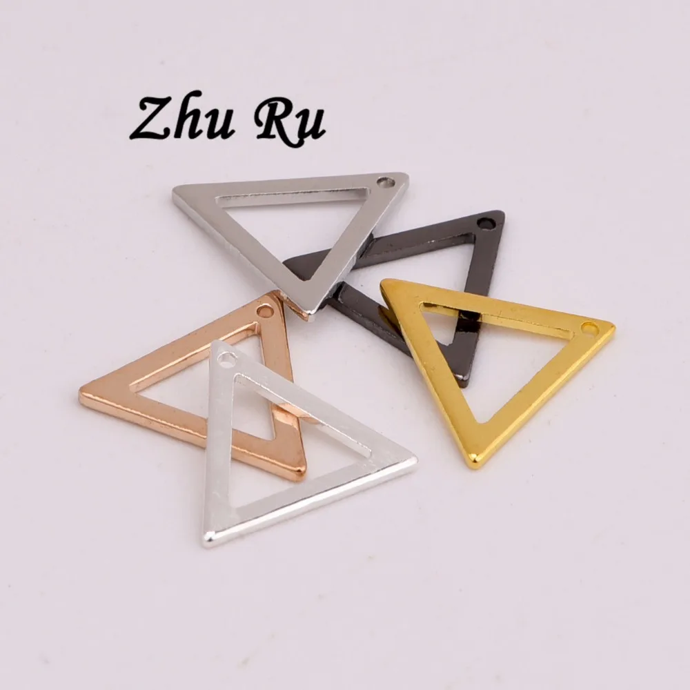 ZHU RU 20 шт./лот 8 мм Геометрическая треугольная сэндвич-вилка треугольной формы