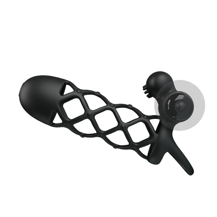 Многоразовая 10-скоростная Вибрирующая насадка на пенис женская секс-игрушка для