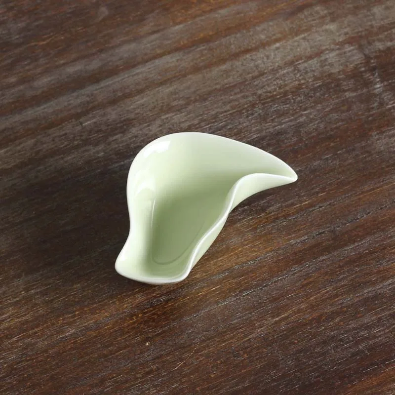 Креативные ложки для чая Longquan Celadon для офиса, аксессуары для чайной церемонии, держатель листьев, лопата, чайная посуда, инструменты, отправленные другу в подарок - Цвет: C