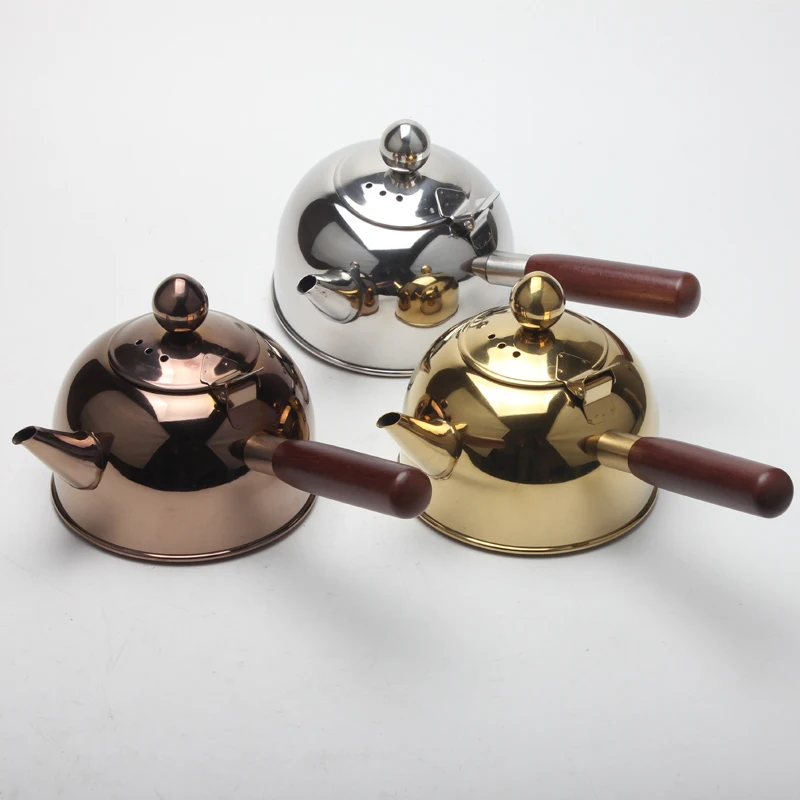 500 мл чайник с одной ручкой индукционный тудок маленький для кофе молока чая 304 из