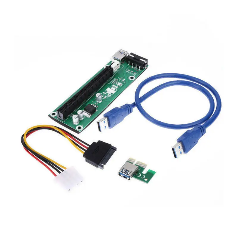 60 см Pci-E Pci Express Riser Card 1X к 16X Usb 3 0 кабель для передачи данных Sata 6-контактному