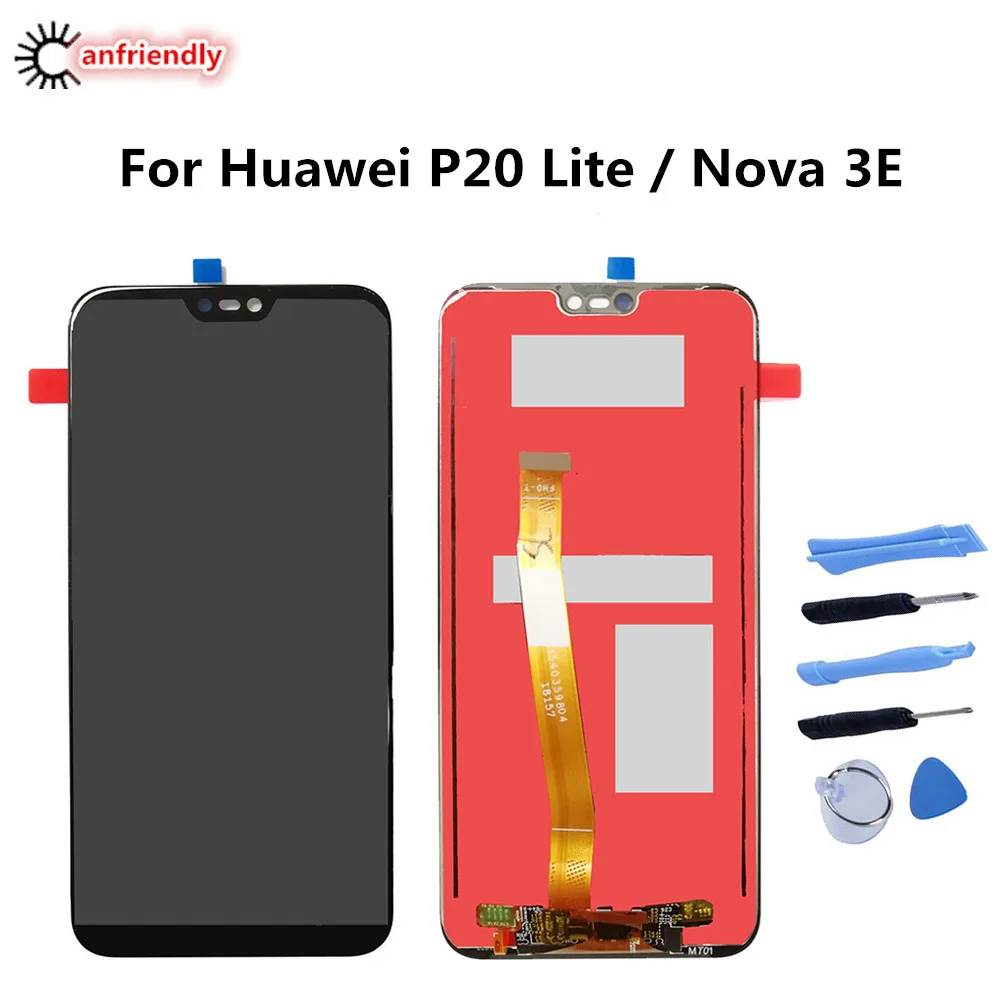 

For Huawei P20 Lite P20lite/ Nova 3E ANE-LX1 LX2 LX3 LX2J AL00 TL00 LCD Display Touch panel Screen Digitizer with frame Assembly