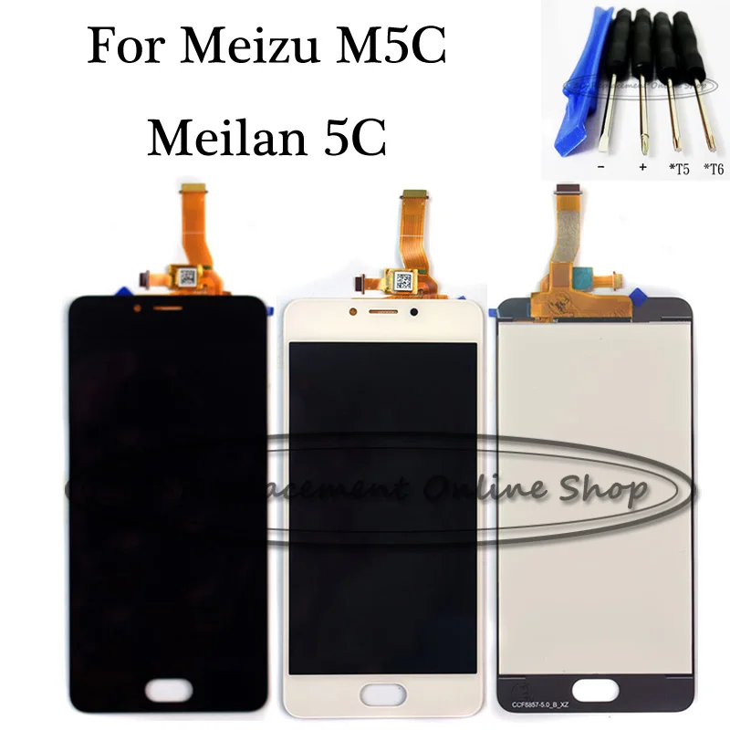 100% Протестировано для 5 0 &quotMeizu Meilan A5 5C M5C ЖК дисплей Дисплей кодирующий