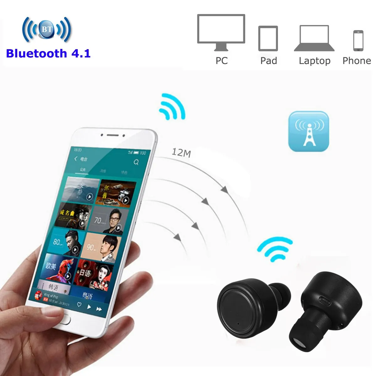 LEORY DSM H2 Мини bluetooth стерео беспроводные наушники TWS невидимая гарнитура свободные