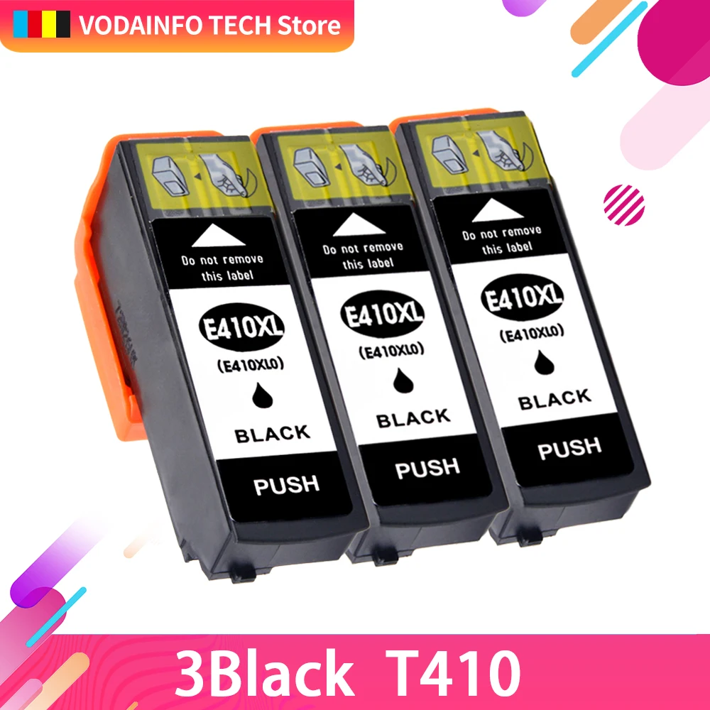 QSYRAINBOW 3BK 410XL T410XL совместимый чернильный картридж для T Expression Премиум XP 530