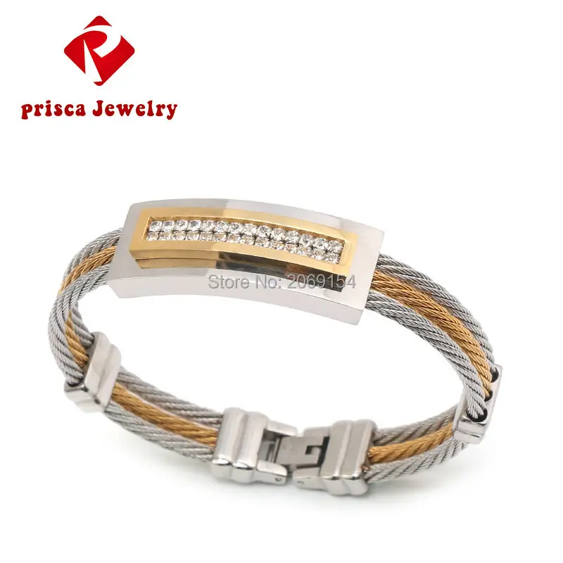 Модный браслет Золотые очаровательные ювелирные изделия Мужская цепочка из