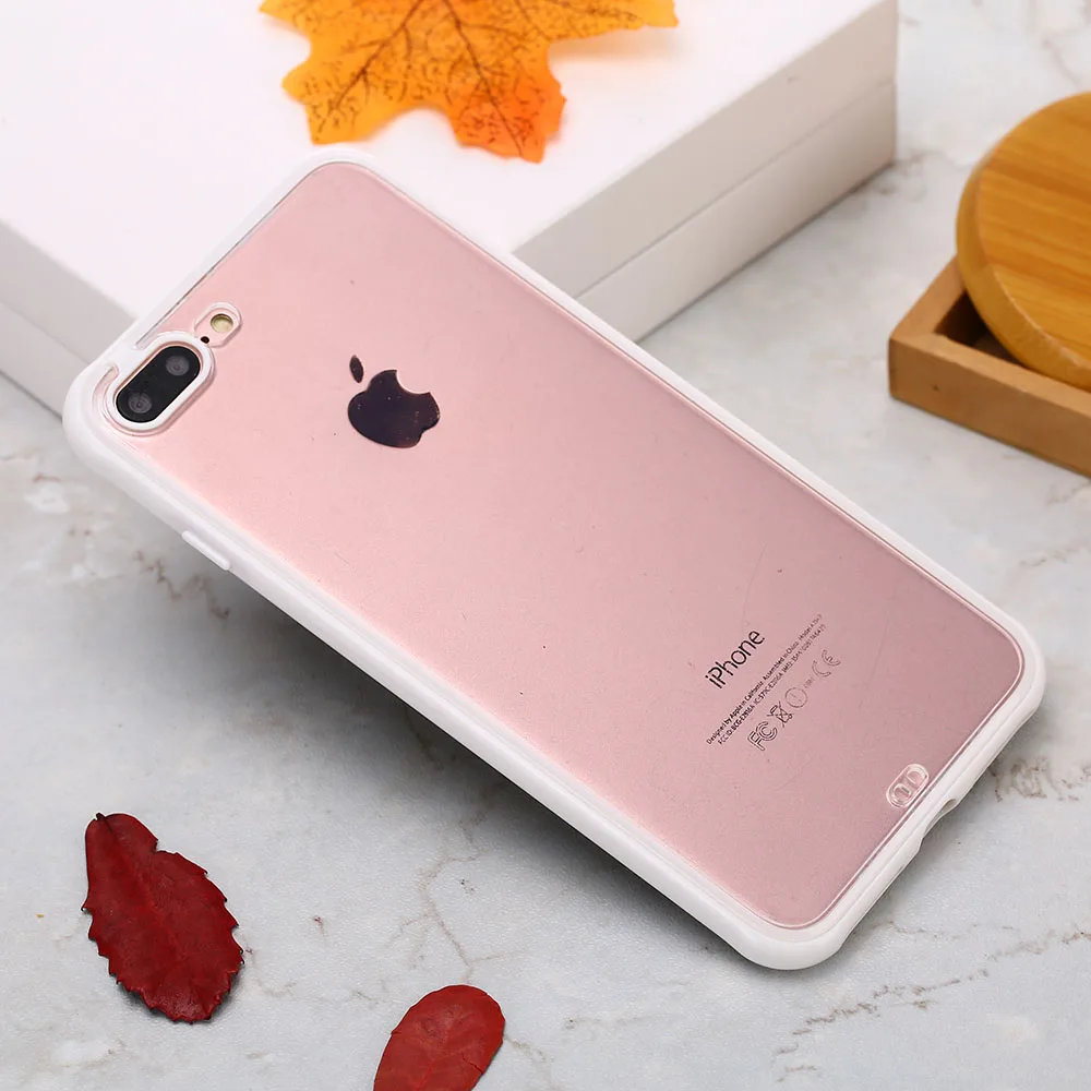 KISSCASE мягкий прозрачный чехол для телефона чехол для iPhone 7 8 6 6S Plus цветной чехол для iPhone X XS MAX XR противоударный чехол Funda чехол на айфон 6 s чехол на айфон 7 чехол на айфон 8 - Цвет: Белый