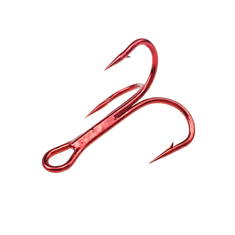 50 шт./лот Высокоуглеродистая сталь острые рыболовные тройные Крючки 10 #12 #14 #