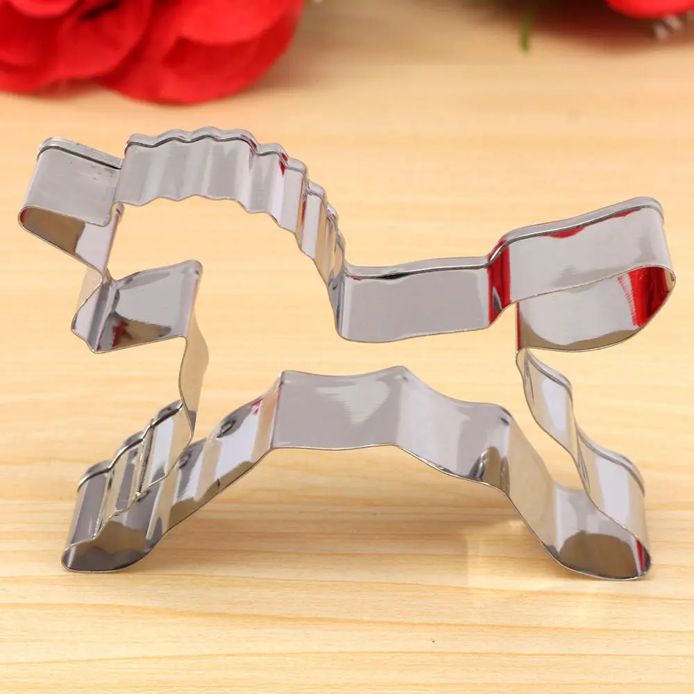 1 шт. нержавеющая сталь лошадь печенья резак формы украшения торта бисквит форма